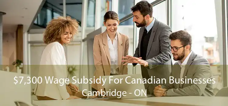 $7,300 Wage Subsidy For Canadian Businesses Cambridge - ON